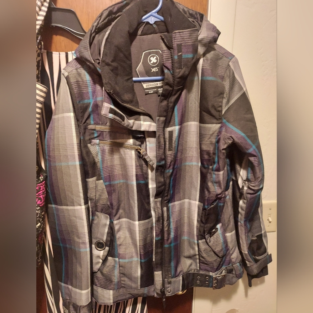 Purple/Black/Gray Ski jacket by Powder Room
